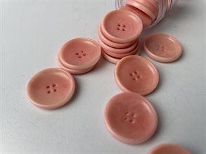 Knap - blid lyserød, 20 mm